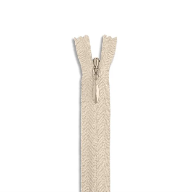 22" #2 Invisible Nylon Zipper / Beige (572)