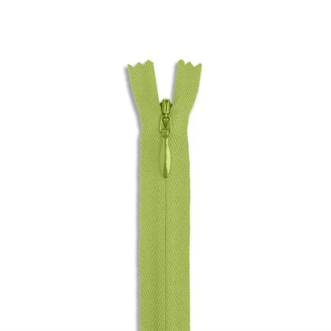 22" #2 Invisible Nylon Zipper / Light Green (874)
