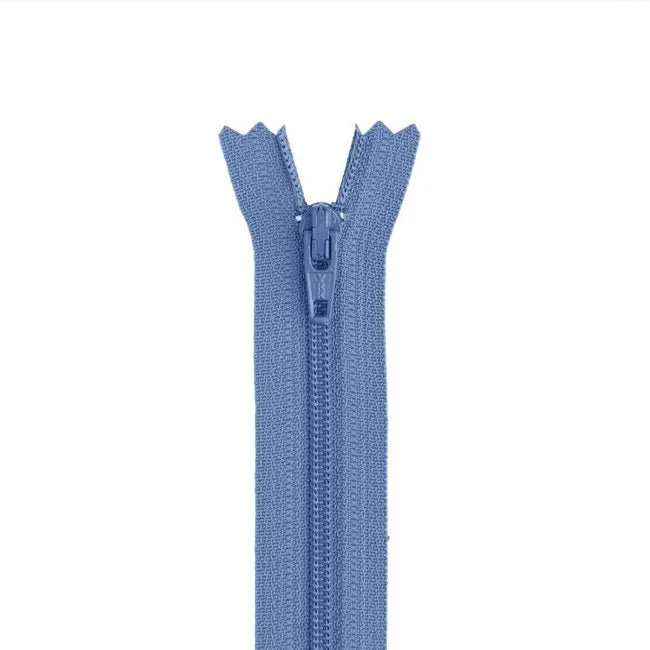 22" #3 Nylon Coil Non-Separating Zipper / Periwinkle (264)