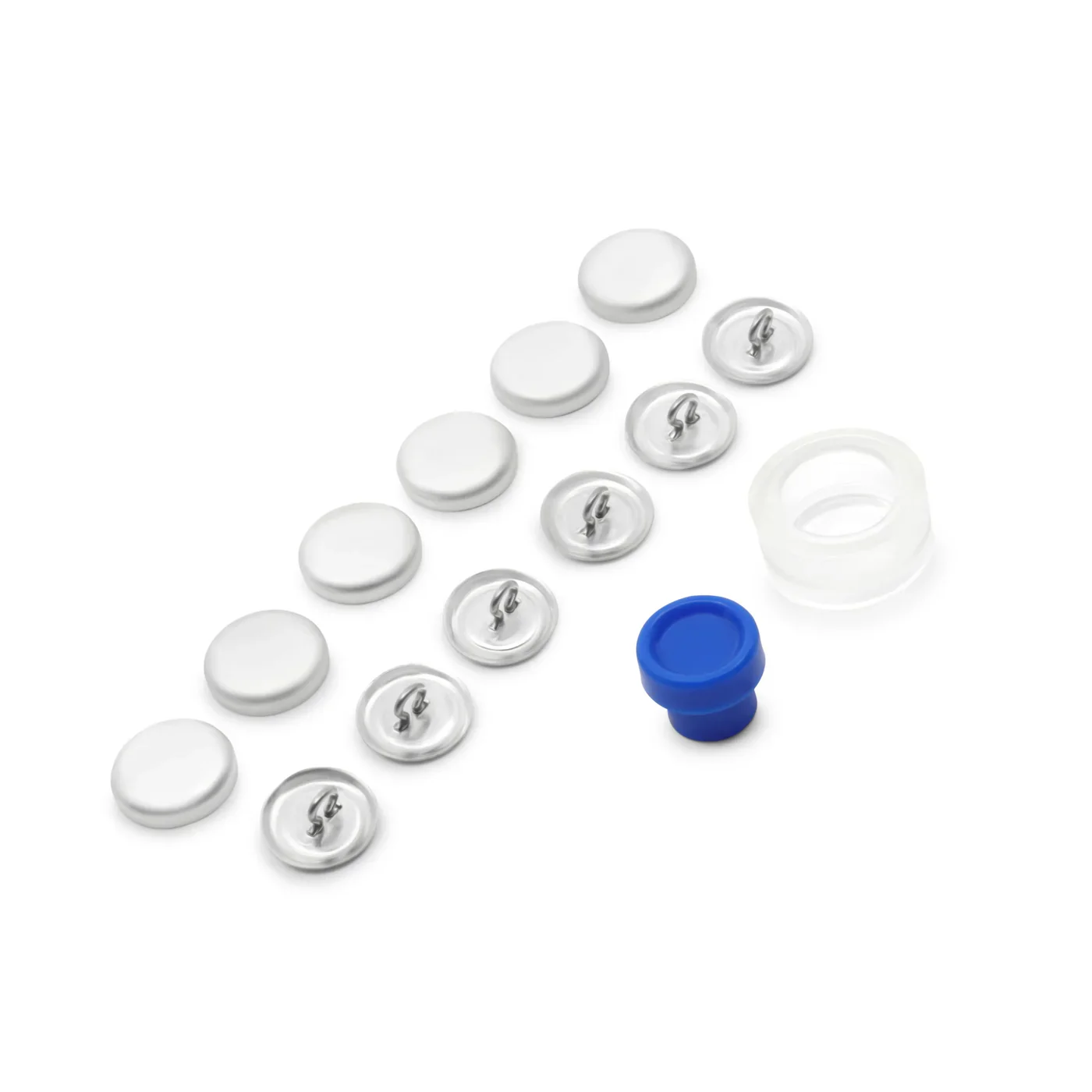 5/8" Cover Button Kit, Nickel - Image 3
