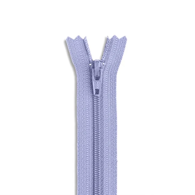 7" #3 Nylon Coil Non-Separating Zipper / Silver Blue (337)