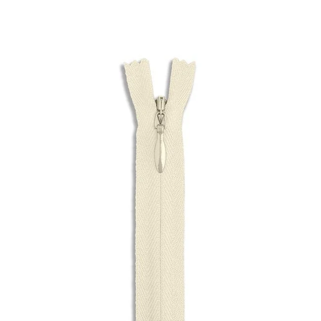 9" #2 Invisible Nylon Zipper / Natural (801)
