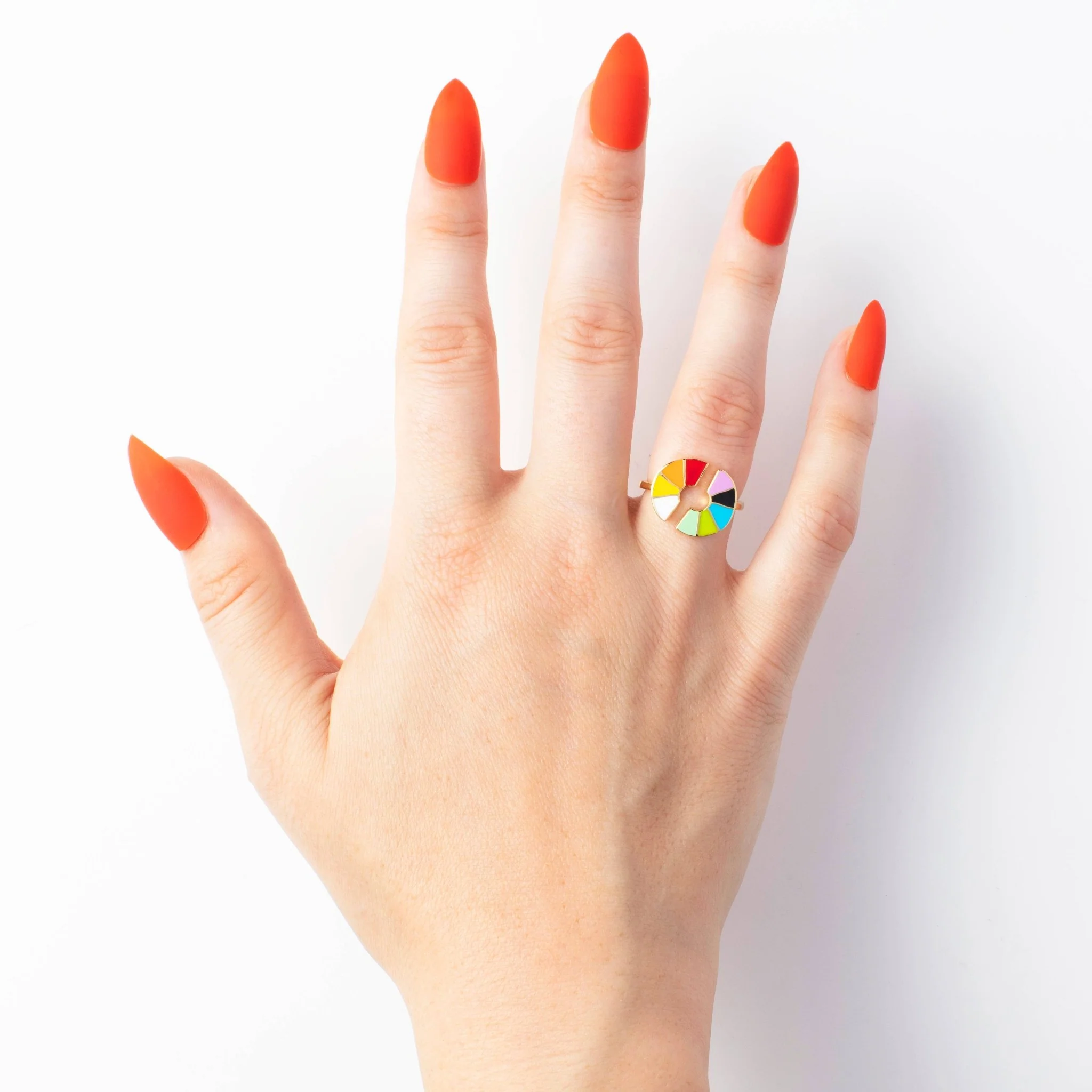 Adjustable Ring - Color Wheel - Image 2