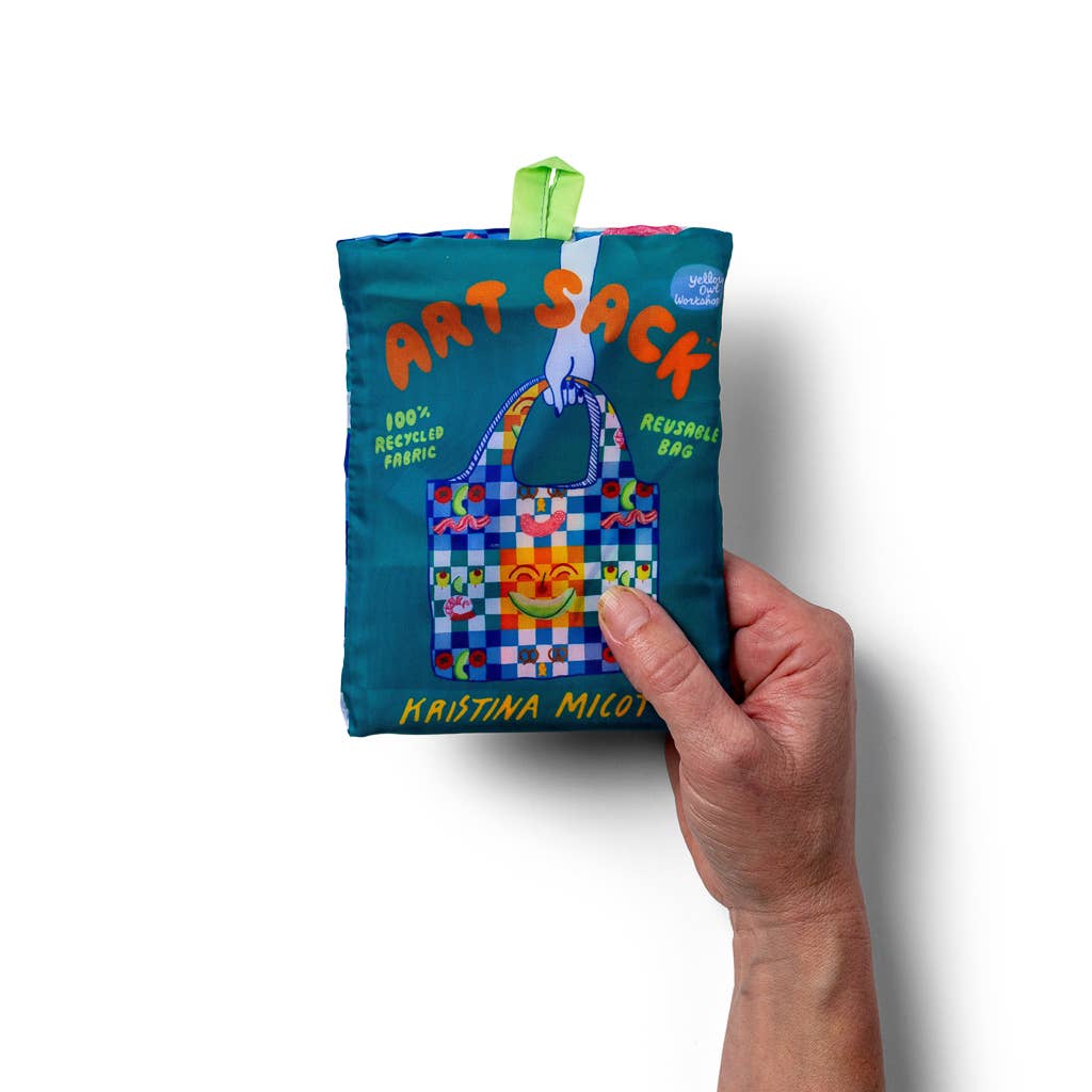 Art Sack Reusable Shopping Bag / Kristina Micotti Picnic - Image 3
