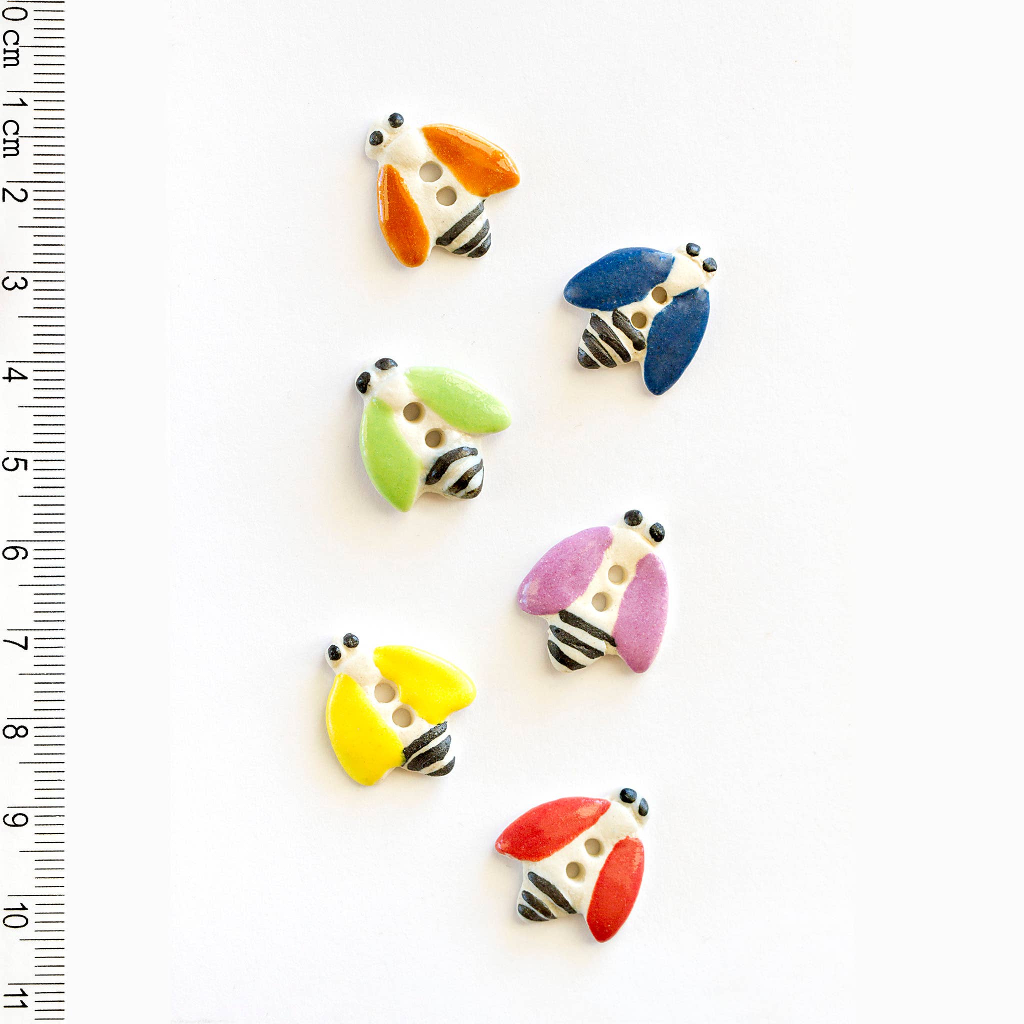 Bee Buttons, Set of 6 - Image 2