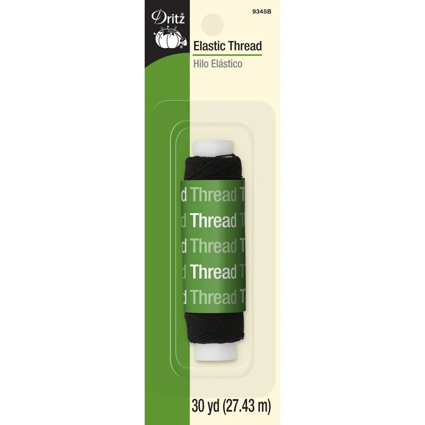 Black Elastic Thread