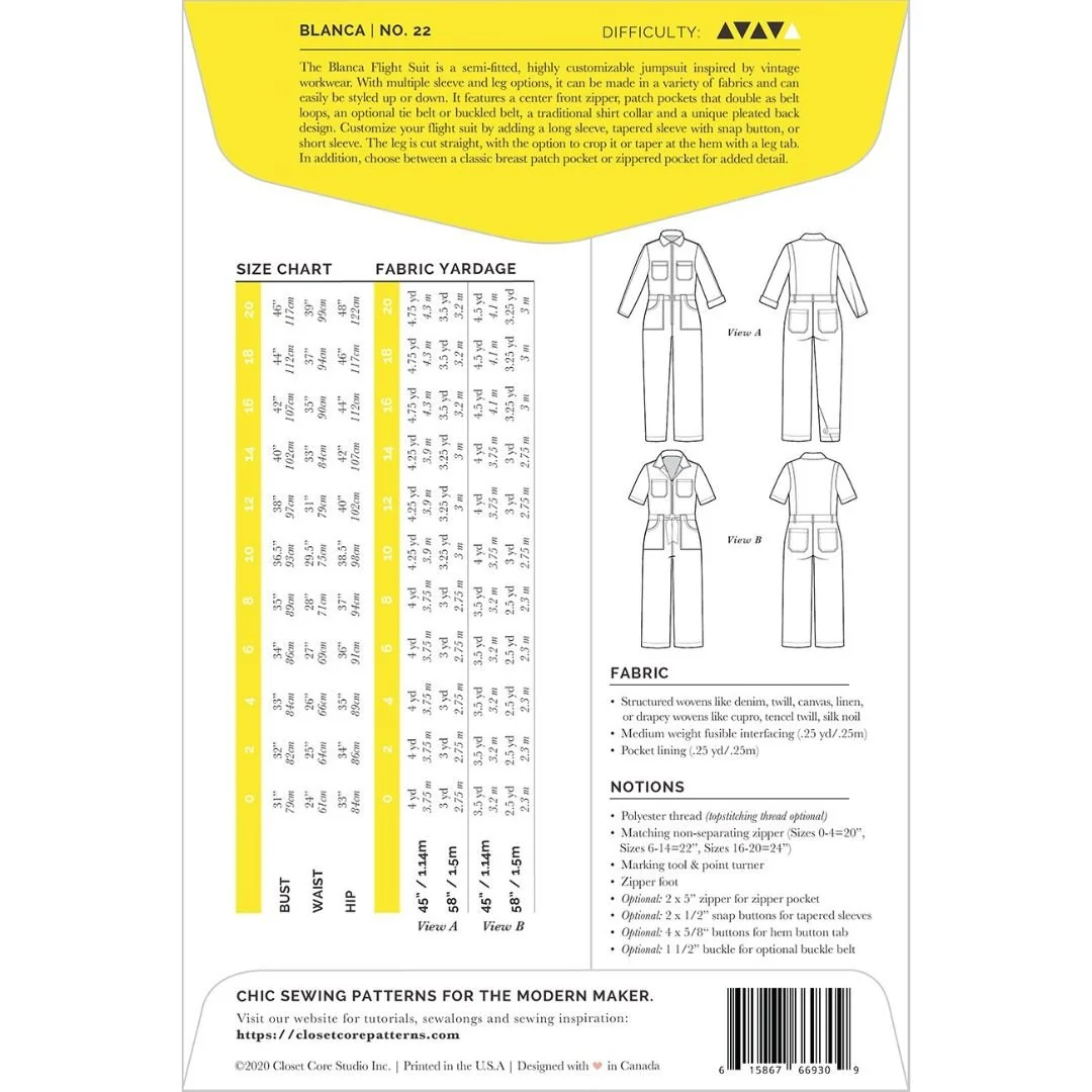 Blanca Flight Suit / Printed Pattern - Image 2