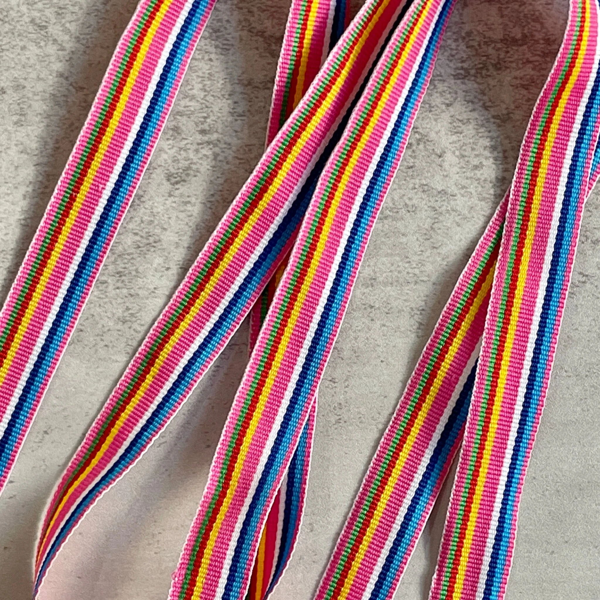 Bright Multi Stripe Vintage Grosgrain