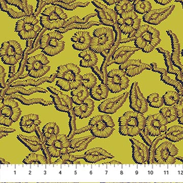 Camouflage / Leopard Blossoms / Lemon