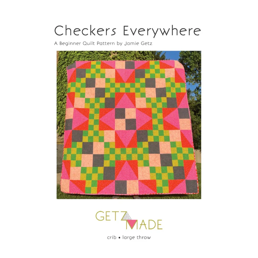 Checkers Everywhere Quilt / Printed Pattern