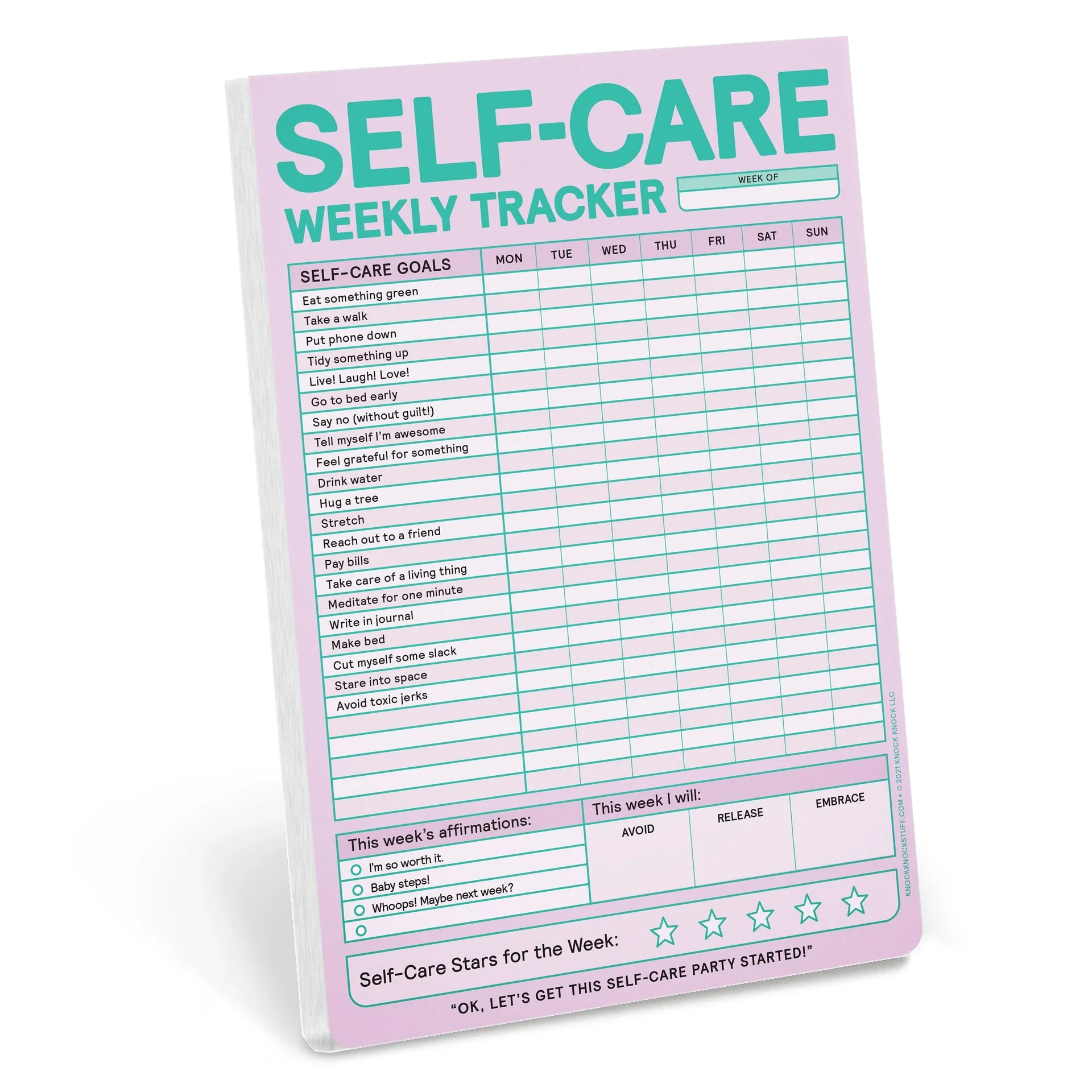 Classic Pad / Self Care Weekly Tracker