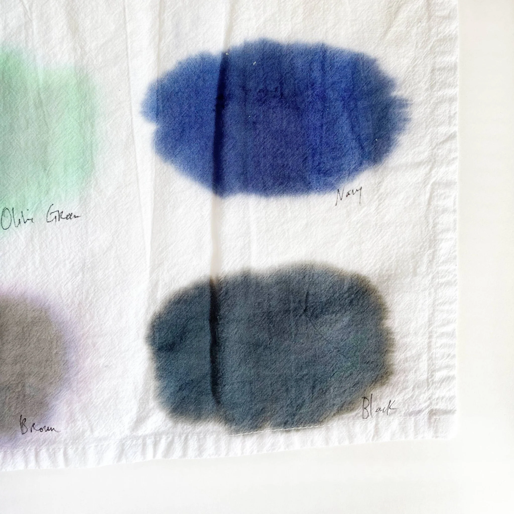 Color Study Hand-painted Tea Towel - Image 5