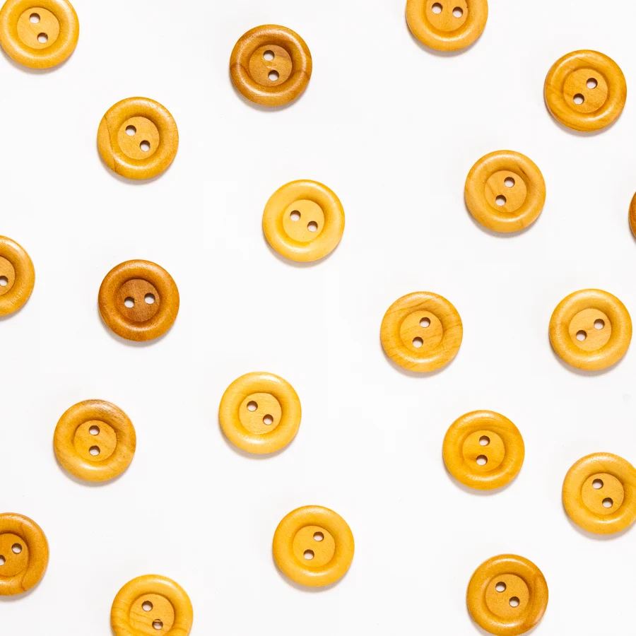 Cottage Wood Buttons 11/16"