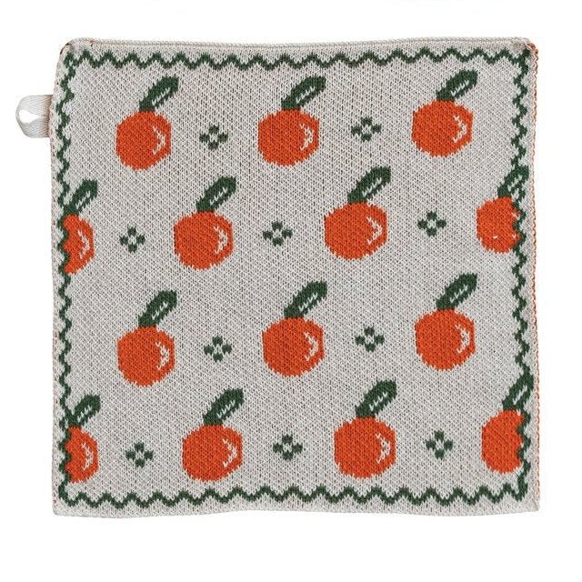 Fruity Knit Dish Cloth / Oranges