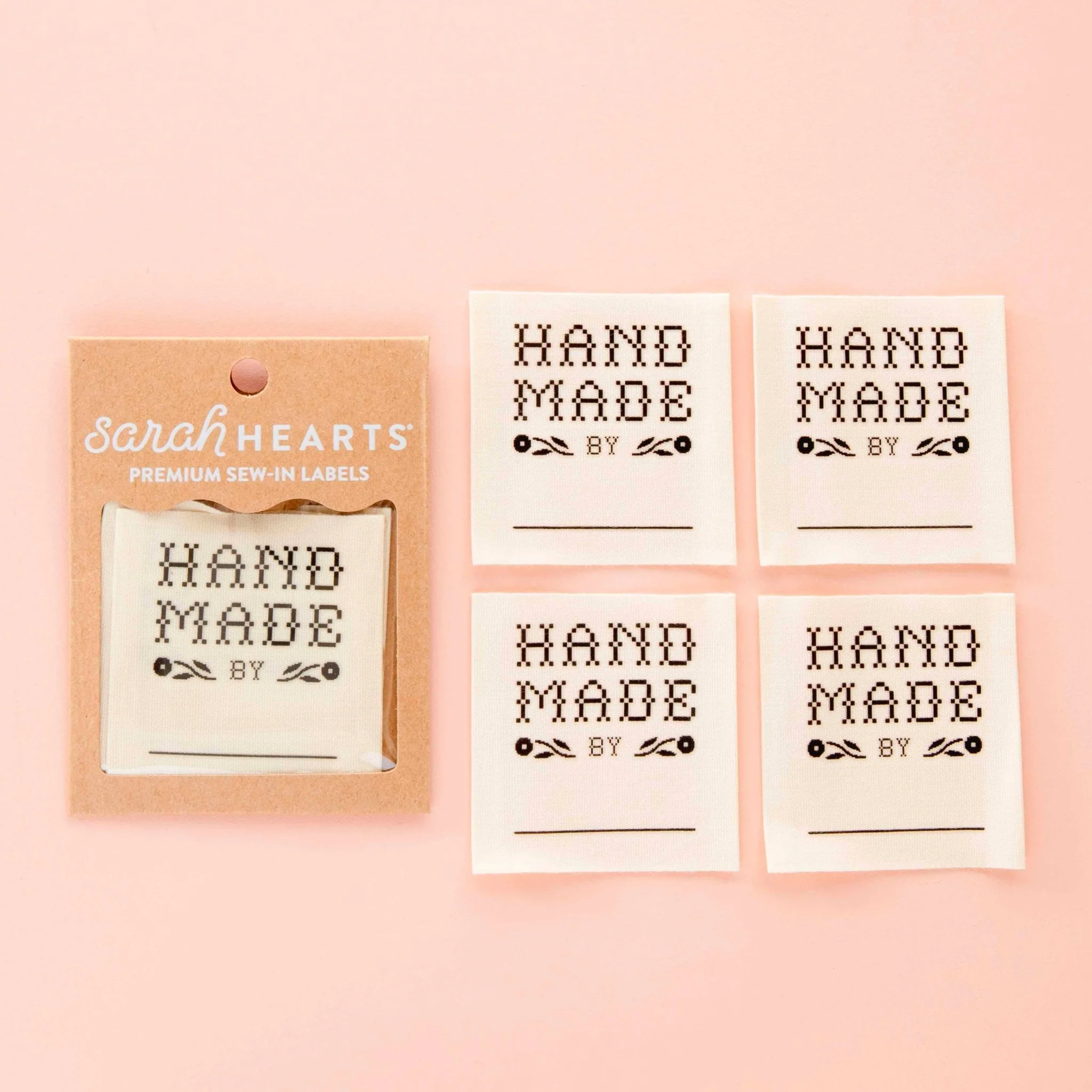 "Handmade By:" Organic Cotton Write In Sewing Labels