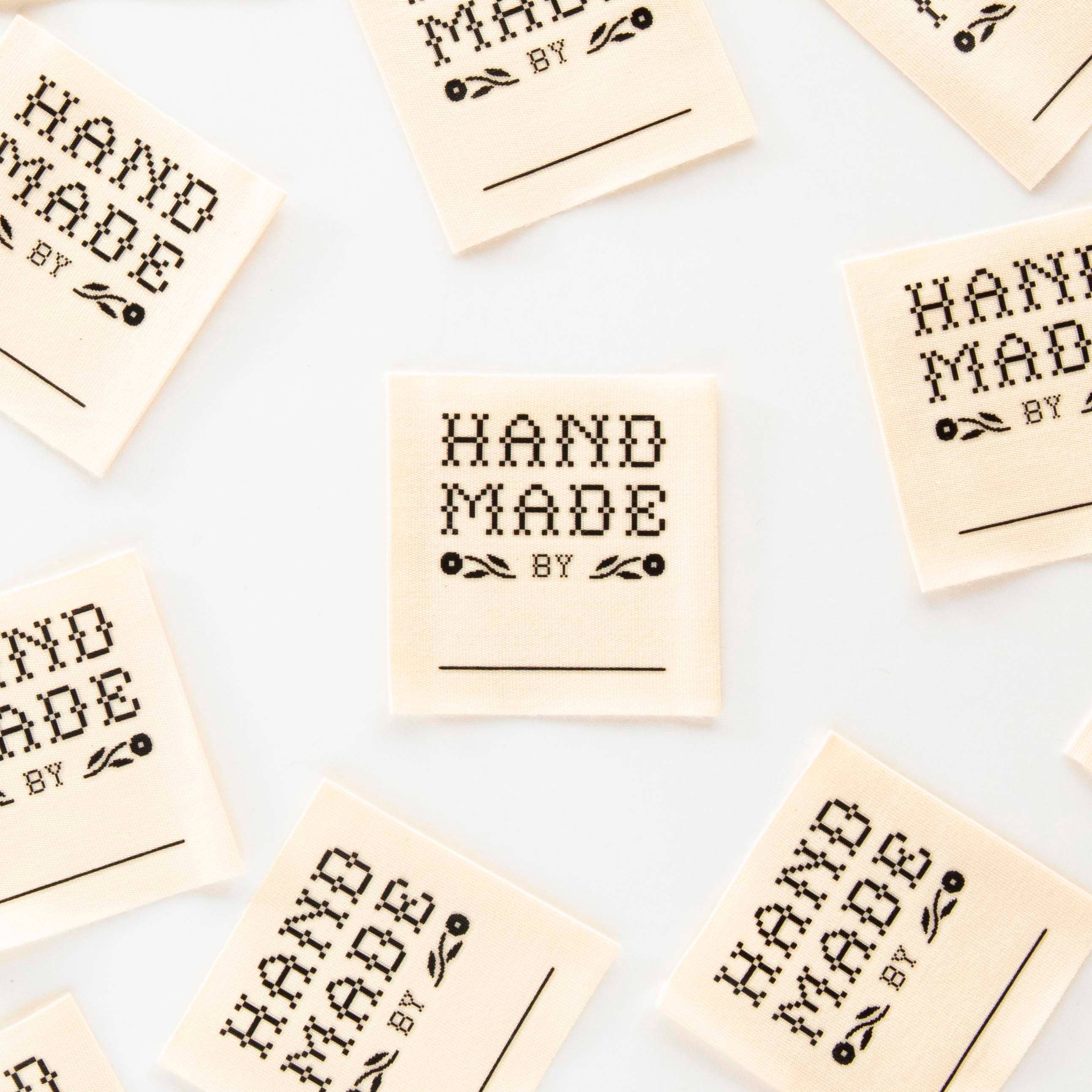 "Handmade By:" Organic Cotton Write In Sewing Labels - Image 2