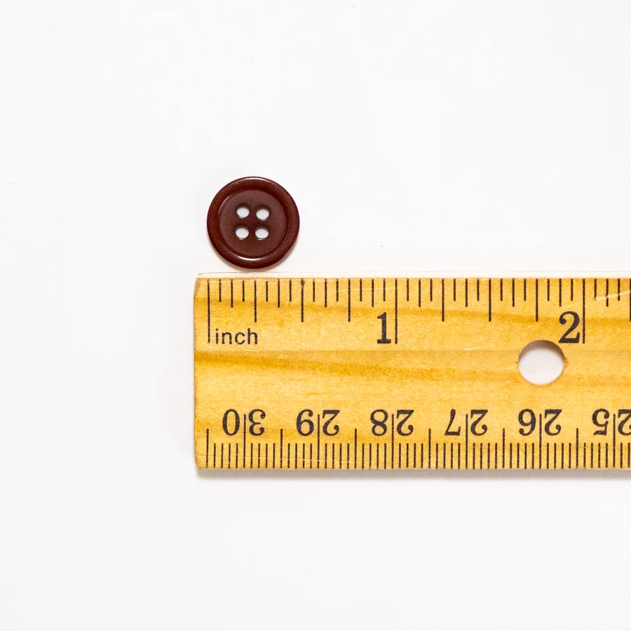 Dark Brown Buttons 1/2" - Image 2
