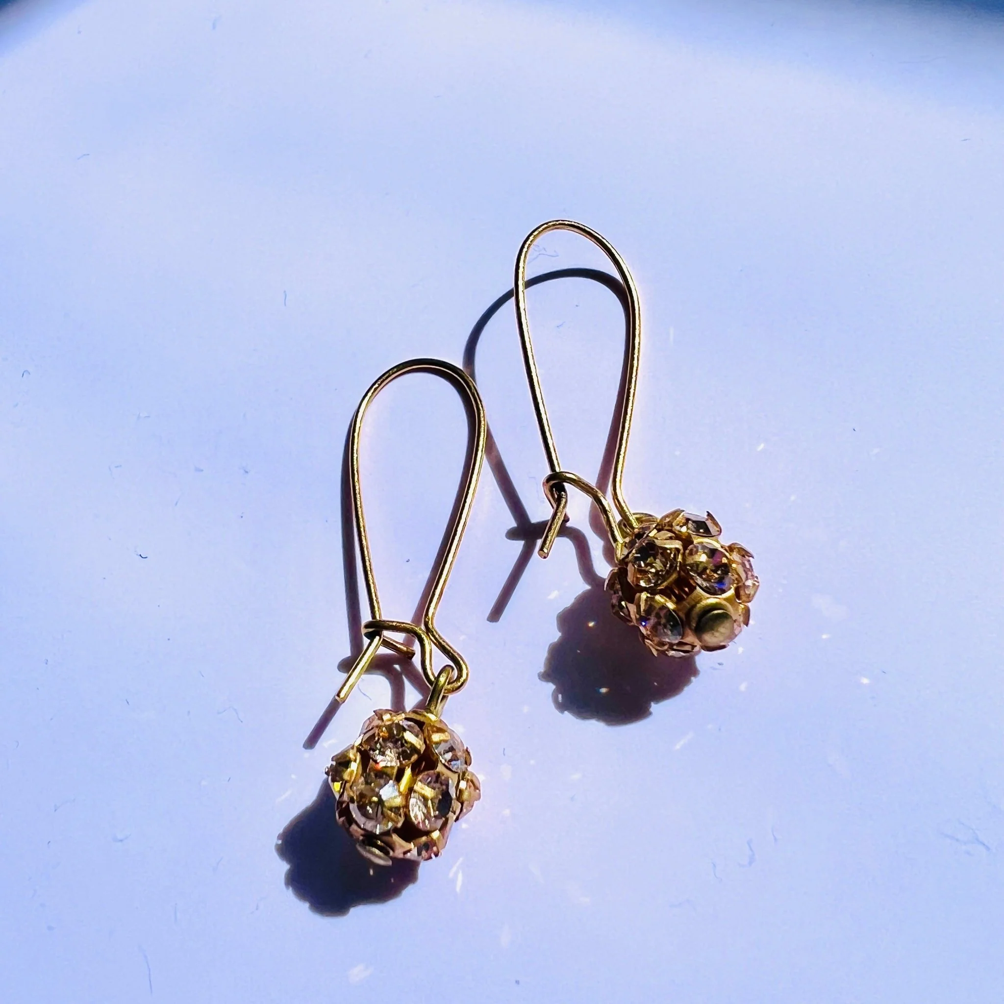 Vintage Champagne Sparkler Earrings