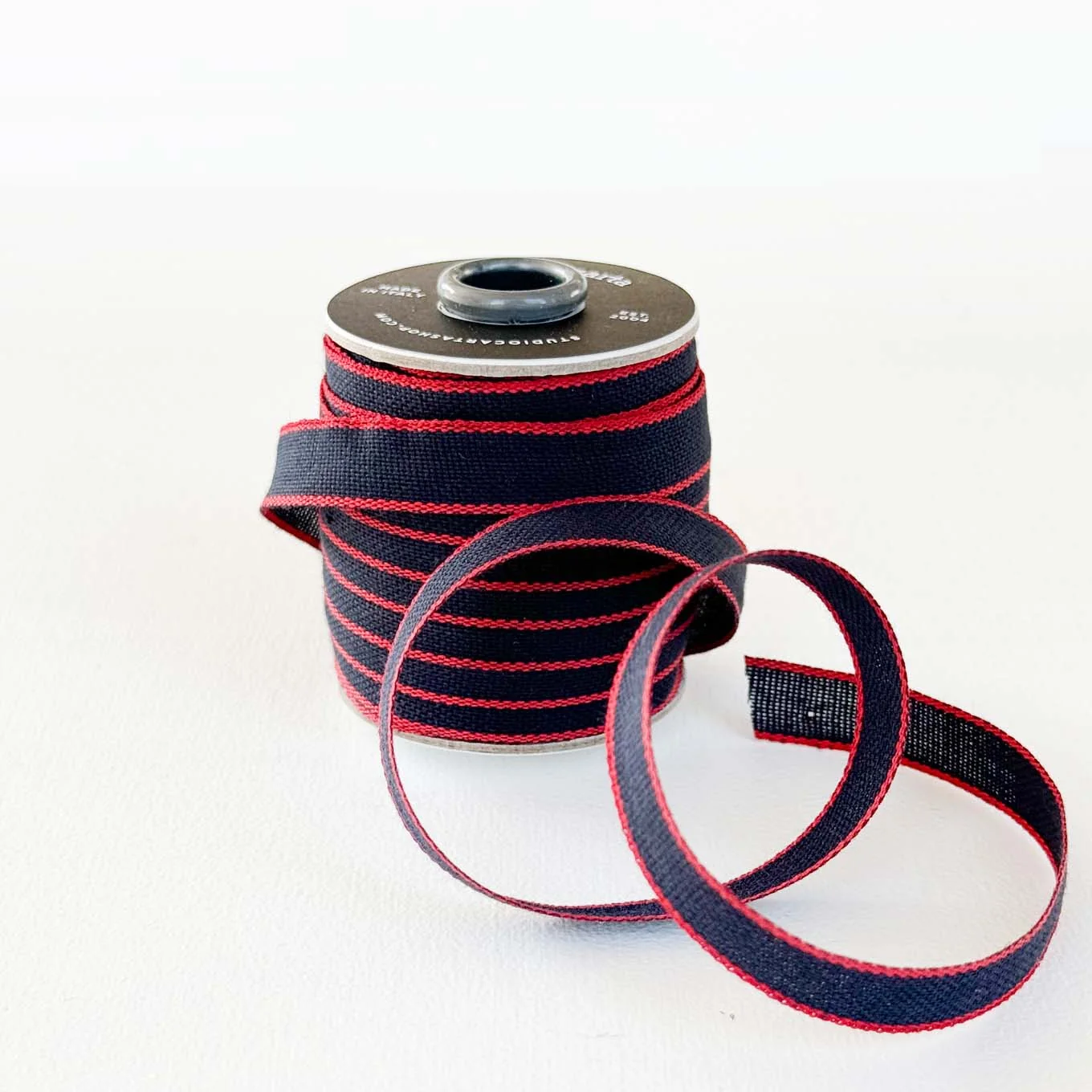 Drittofilo Ribbon / Indigo + Red