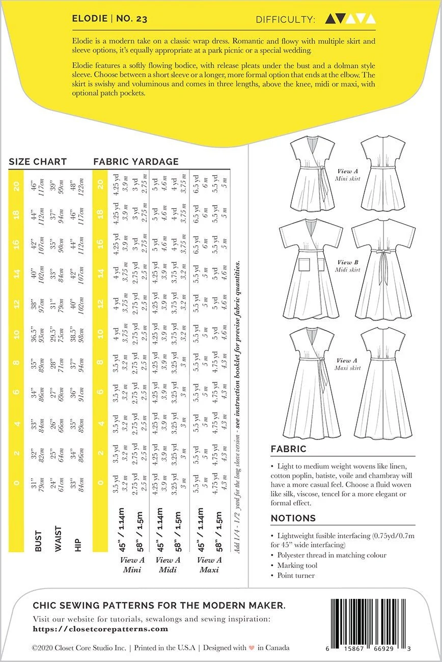 Elodie Wrap Dress / Printed Pattern - Image 2