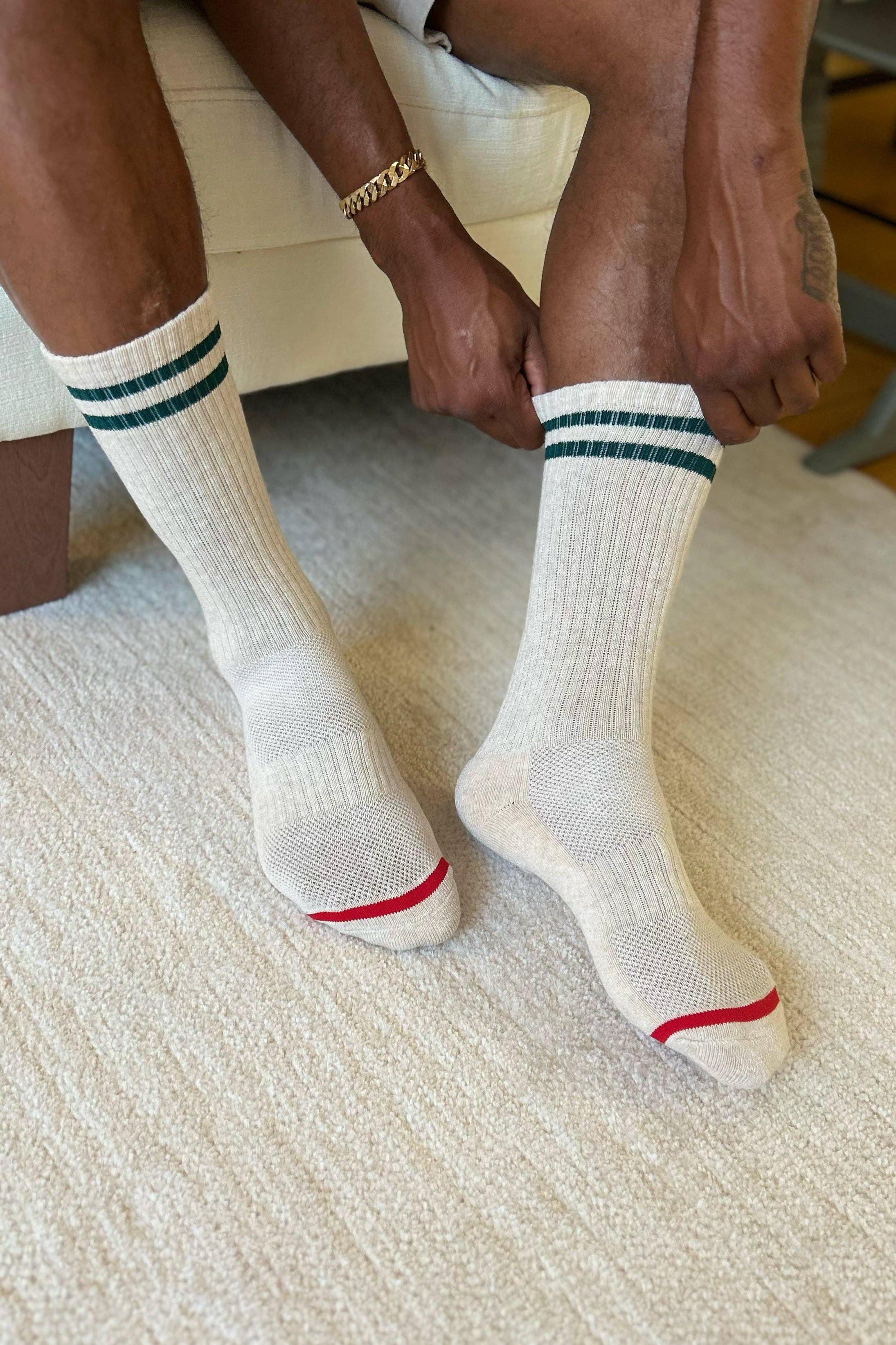 EXTENDED Boyfriend Socks / Parchment - Image 16