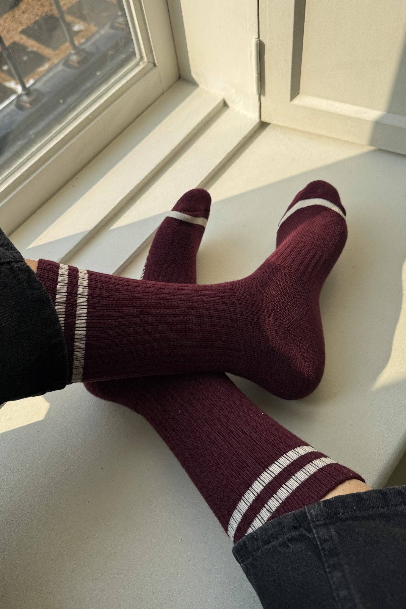 EXTENDED Boyfriend Socks / Parchment - Image 7