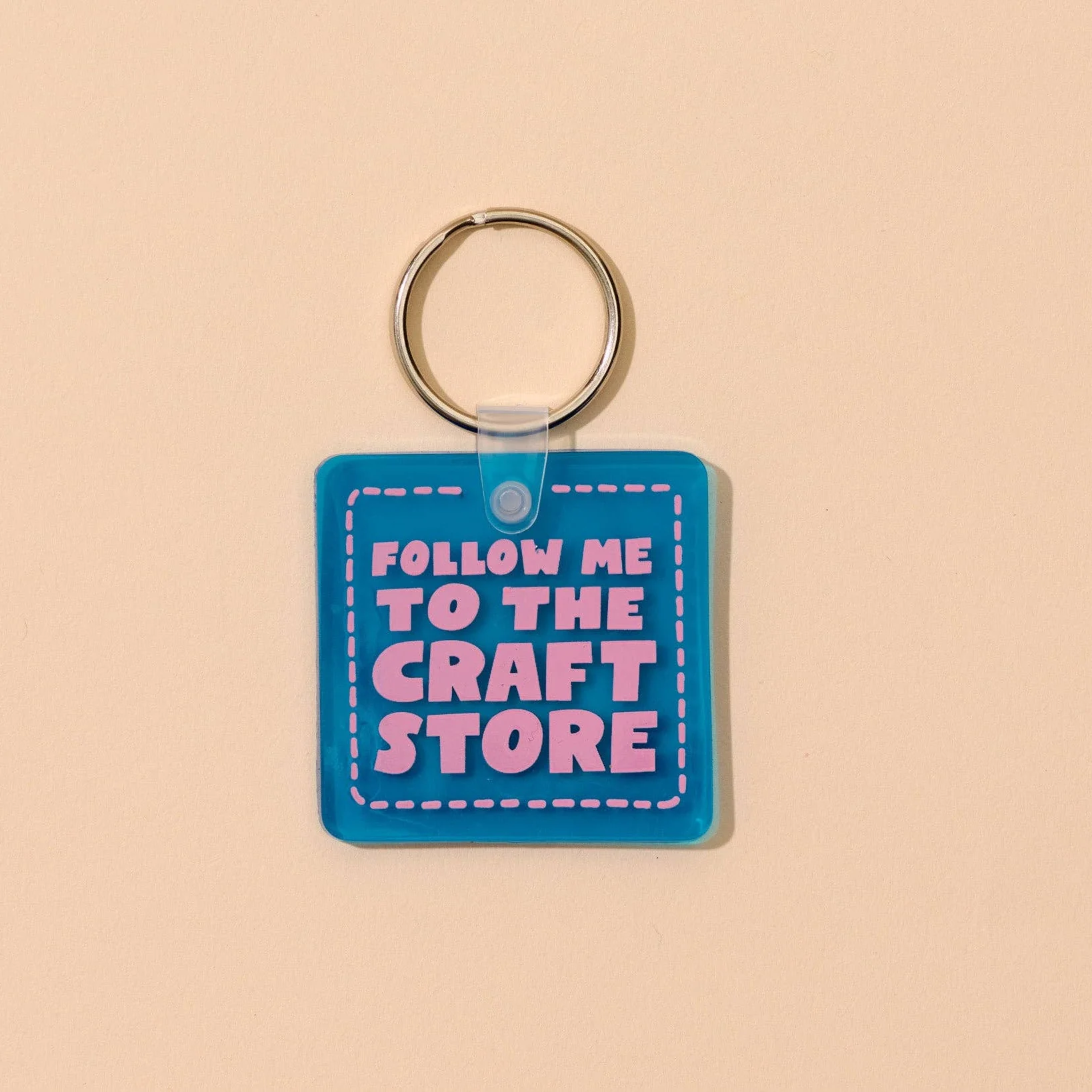 Follow Me Craft Store Keychain