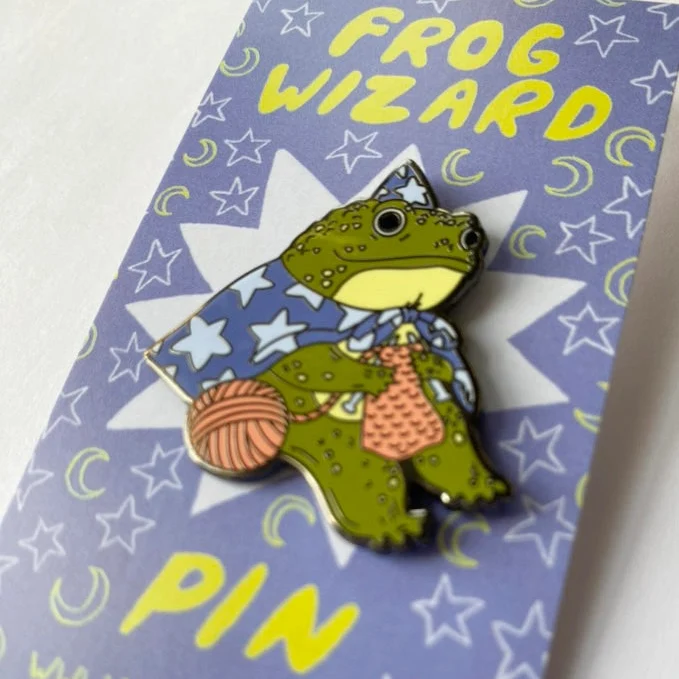 Frog Wizard Pin