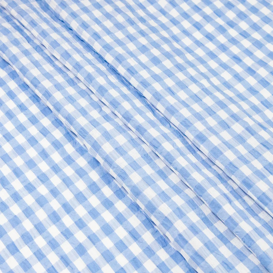 Gingham Seersucker / Larkspur