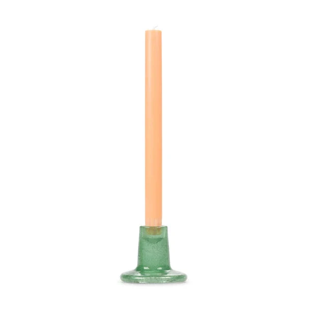 Glass Candleholder / Jade Green - Image 3
