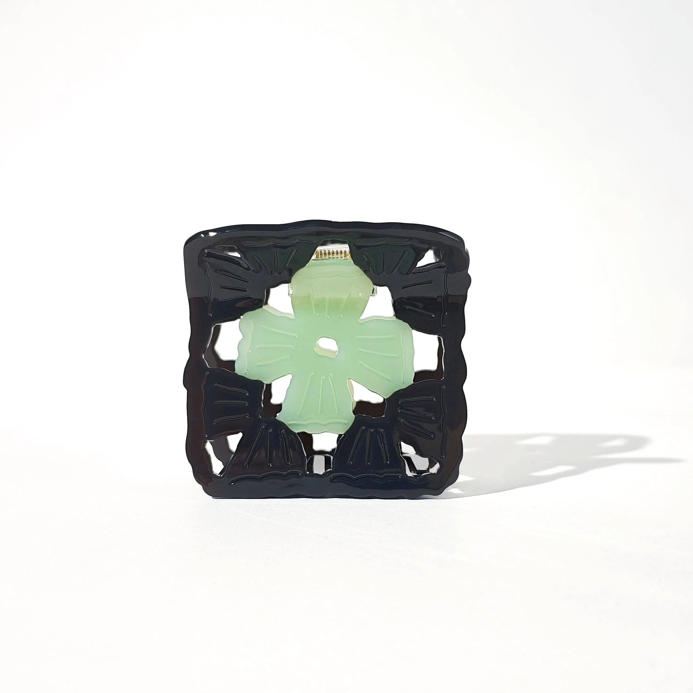 Granny Square Claw / Onyx and Jade (M)