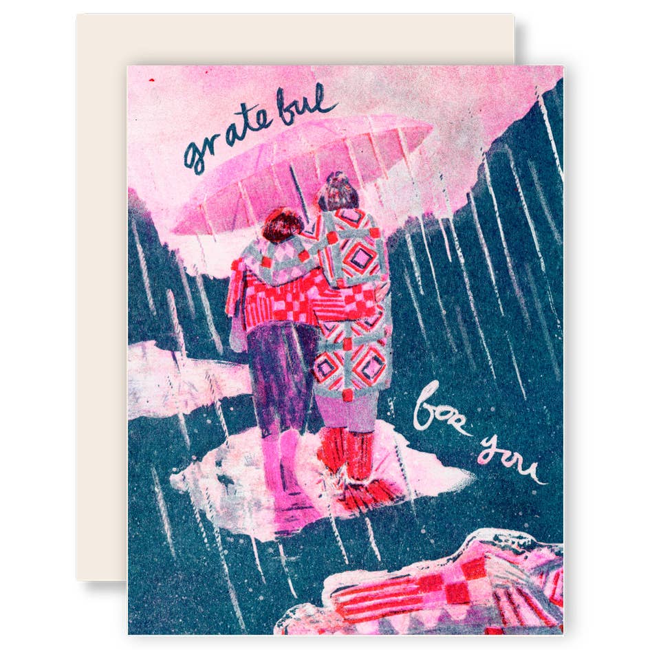 Grateful for You (Quilt Coats) Risograph / Boxed Set of Six