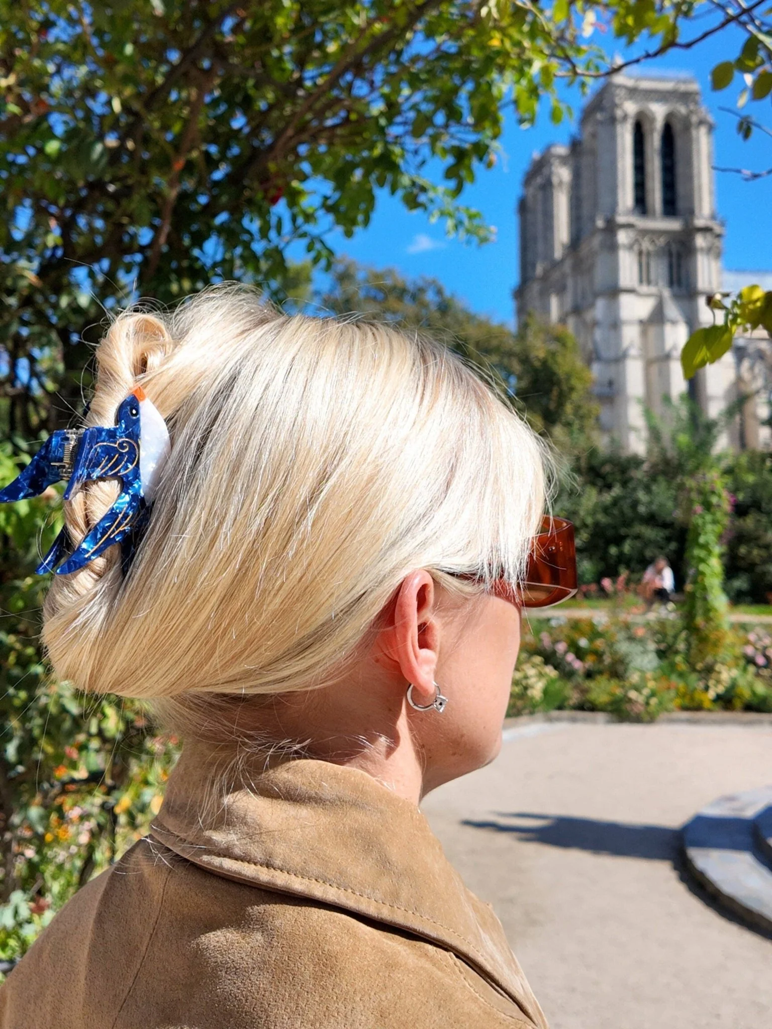 Hand-painted Swallow Hair Claw - Image 2