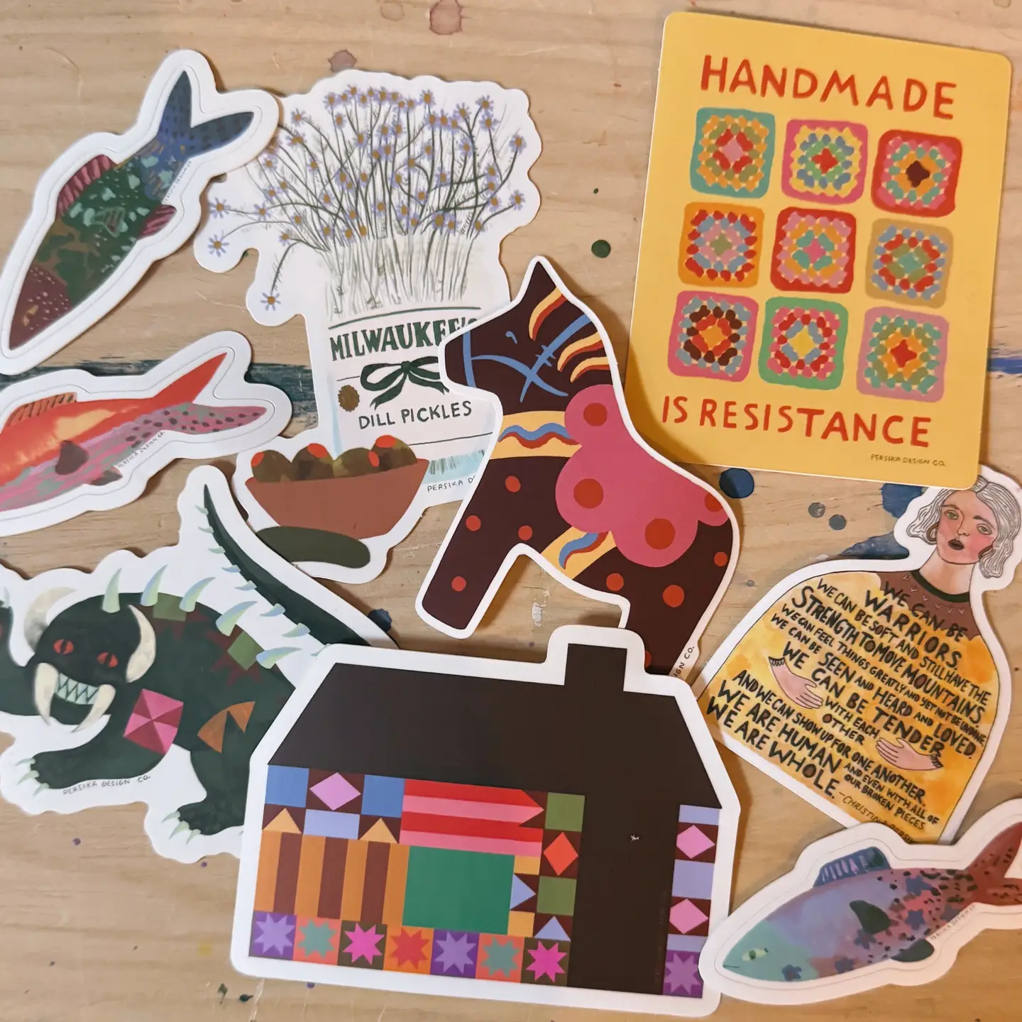 Handmade is Resistance Sticker - Image 2
