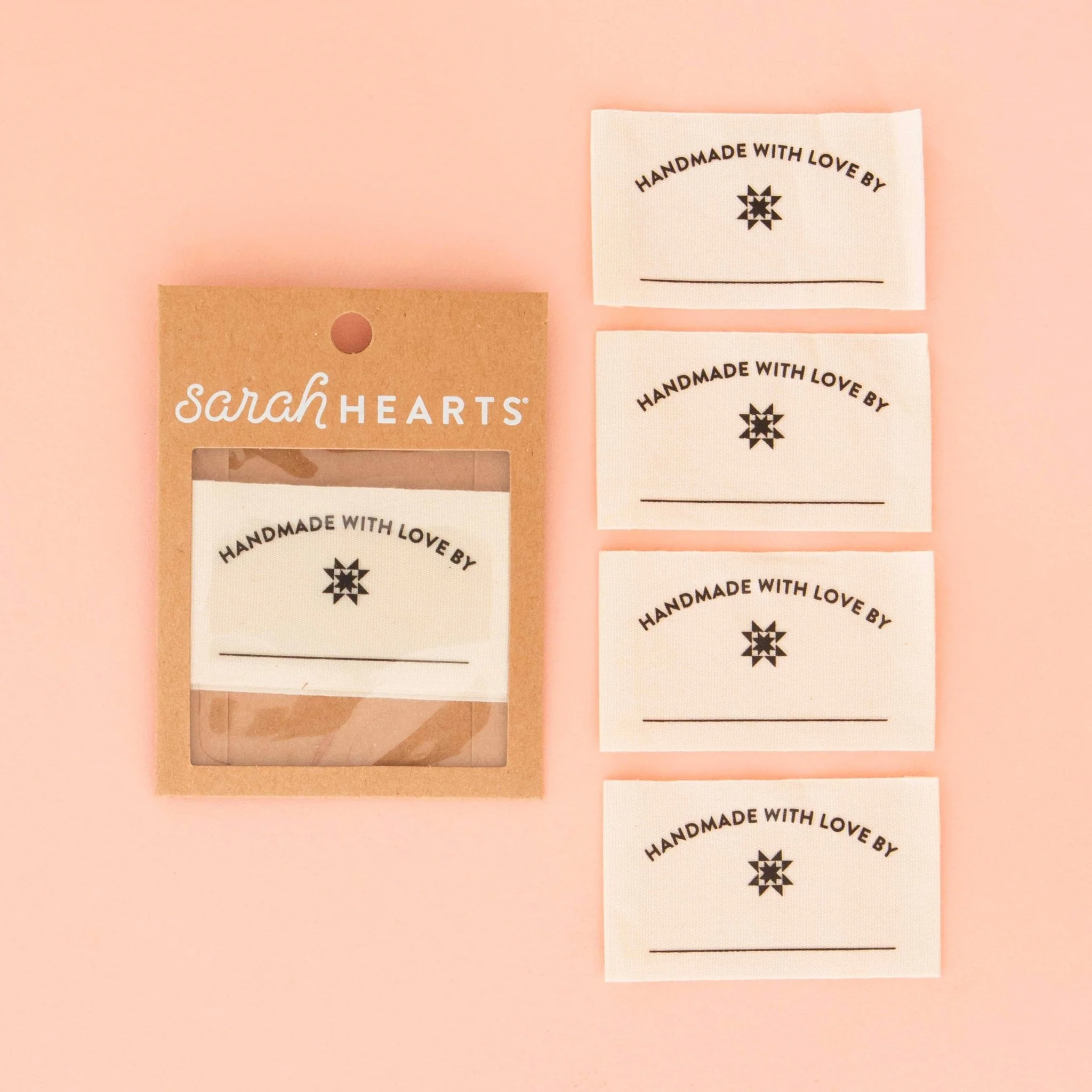 "Handmade with Love" Organic Cotton Write-In Quilt Labels