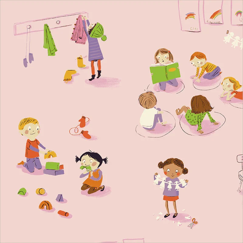 Heather Ross Favorites / Kindergarten / Pink