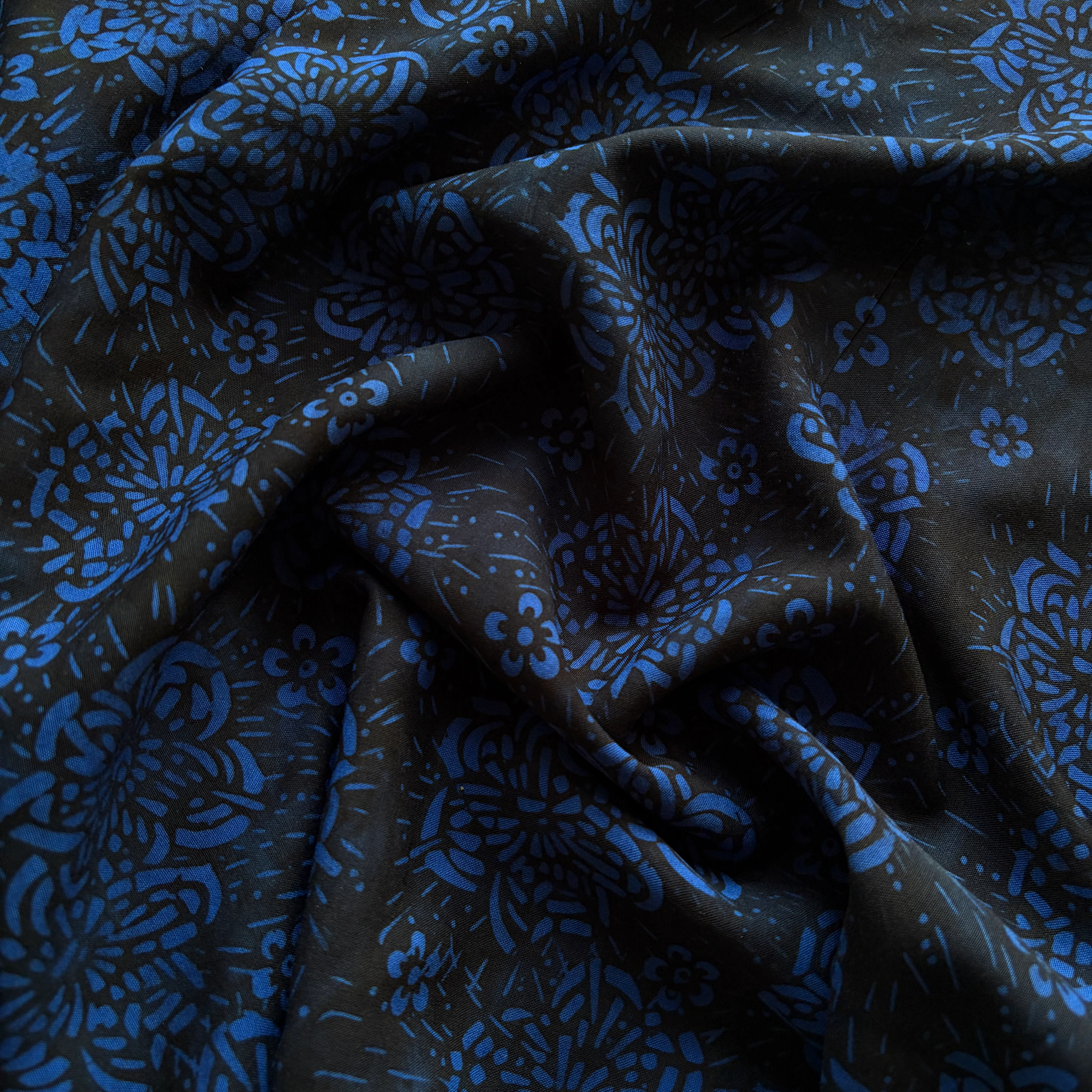 Indigo Blooms / Rayon