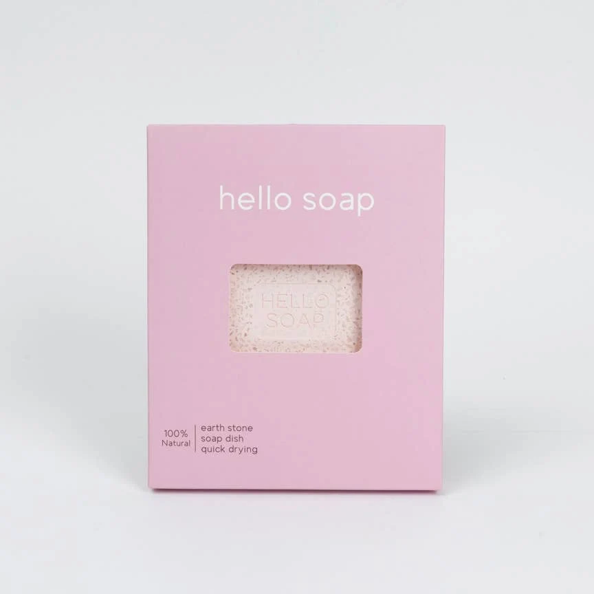 Kalastyle Home "Hello Soap" Pink Diatomite Soap Dish