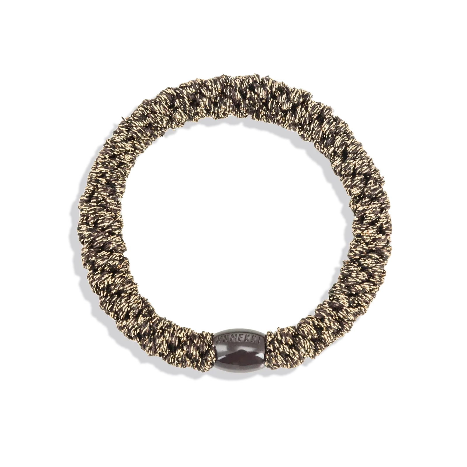 Large Hair Tie / Coffee Glitter