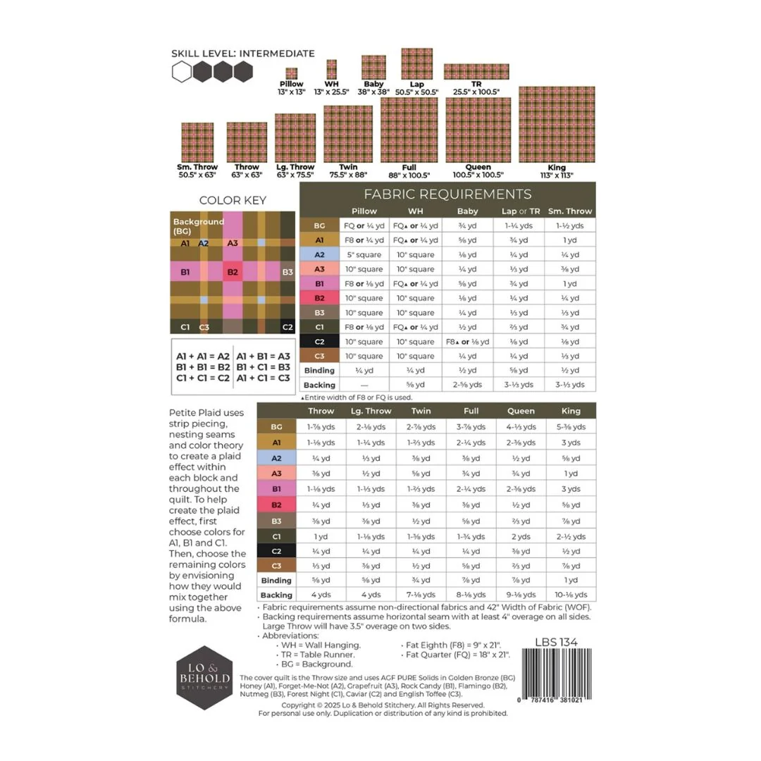Petite Plaid / Printed Quilt Pattern - Image 2
