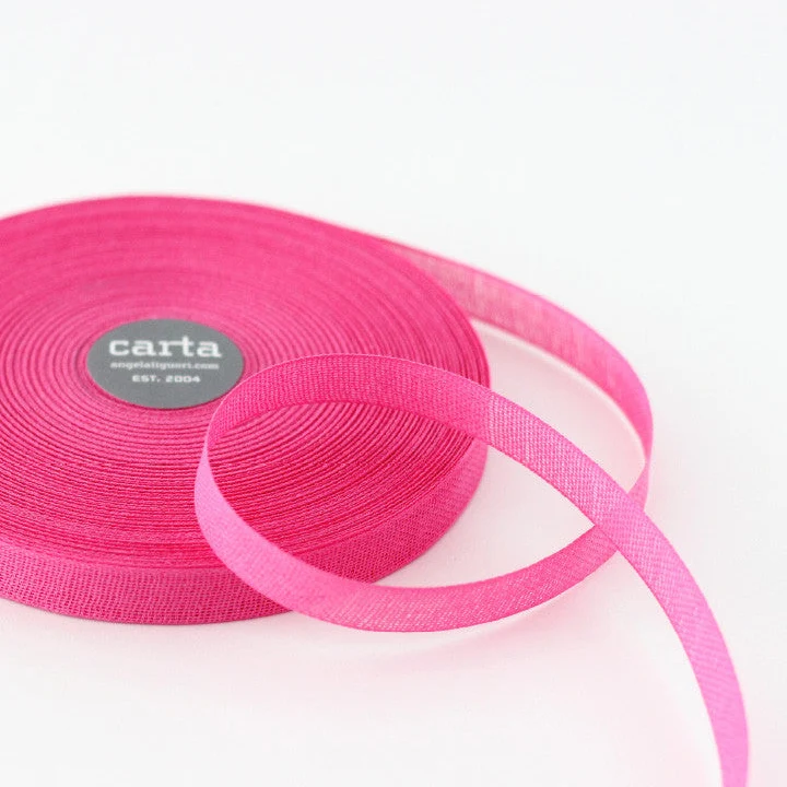 Loose-Weave Cotton Ribbon / Fuchsia