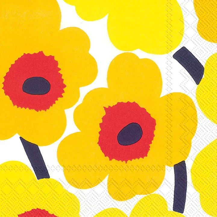 Lunch Napkin Marimekko Unikko - Dark Yellow