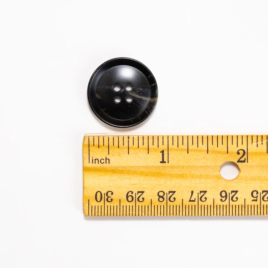 Marbled Black Buttons 7/8" - Image 2