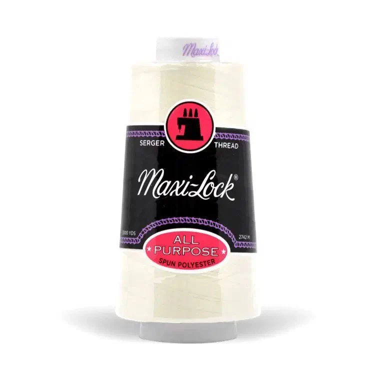 Maxi-Lock Polyester Serger Thread 50wt - 3000 yards / Eggshell