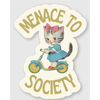 Menace to Society Sticker