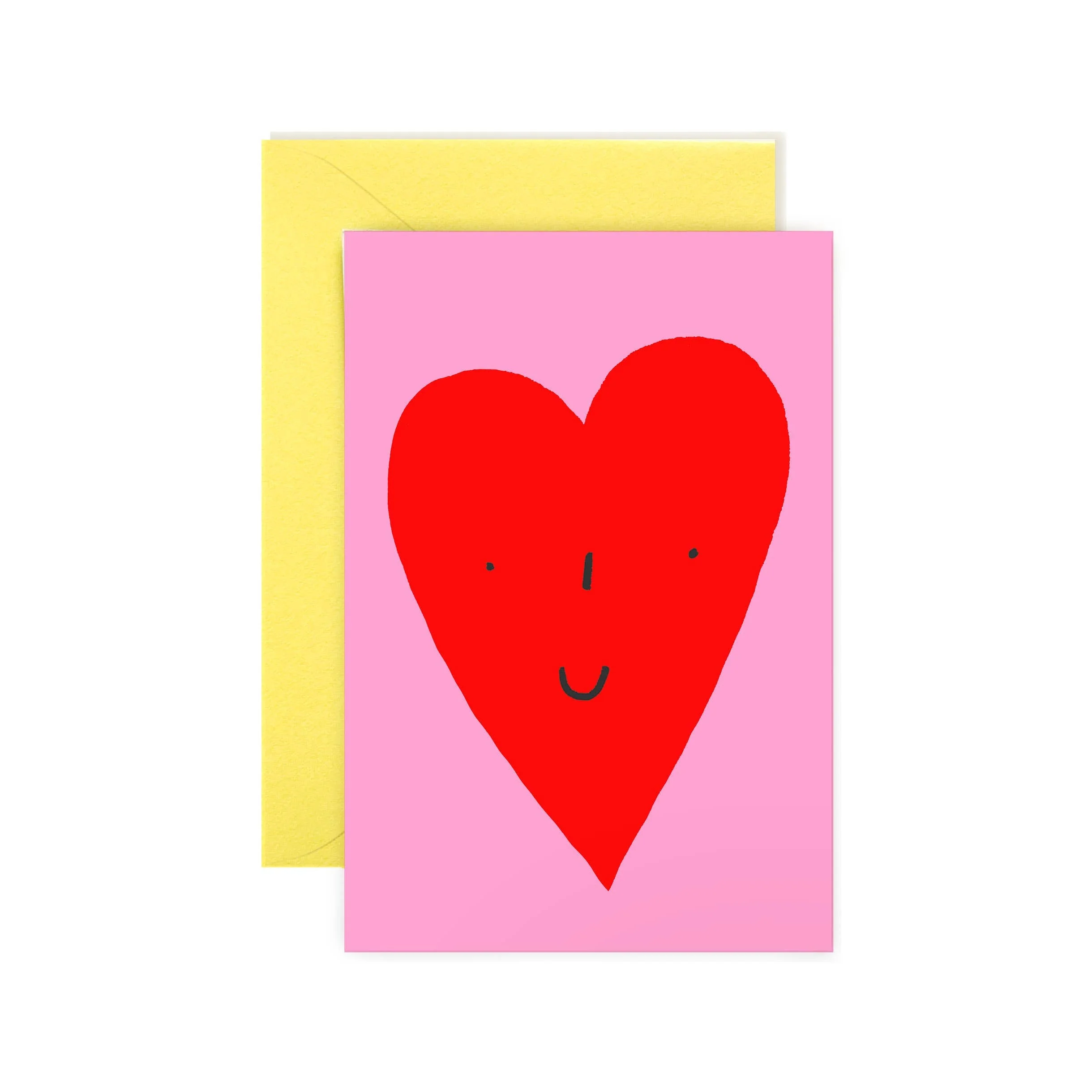 Mini Note Cards / Smiley Heart