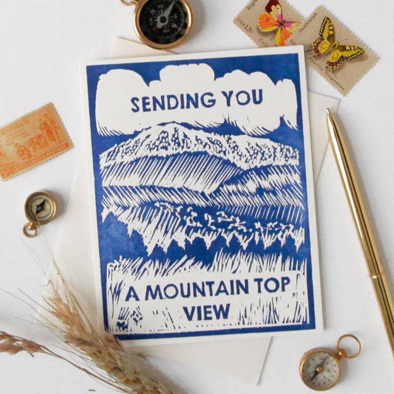 Mountain Top View Friendship Card - Image 2