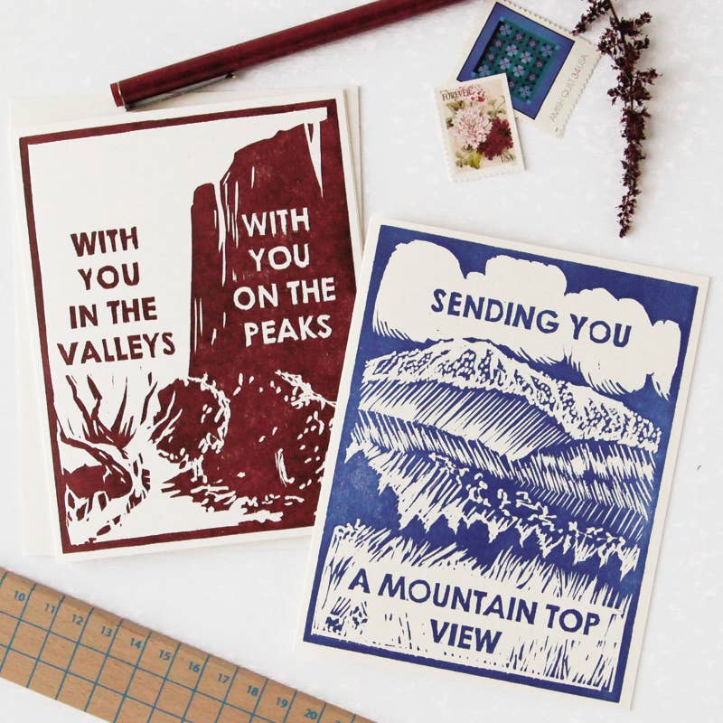 Mountain Top View Friendship Card - Image 3
