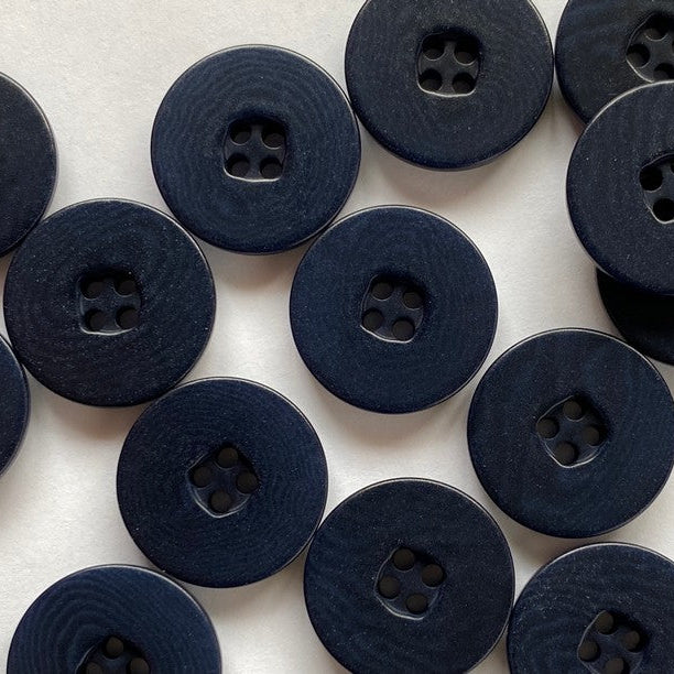 Navy Corozo Buttons 9/16"
