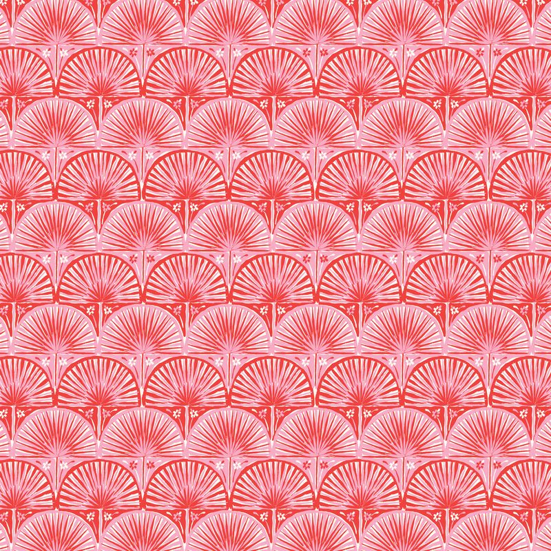 Nice Nice / Fan Palm / Red & Pink